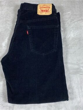 Levi's 559 Men’s 34x32 Black Corduroy Relaxed Fit Straight Vintage 90’s Jean HK